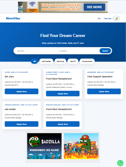 Job Portal Code