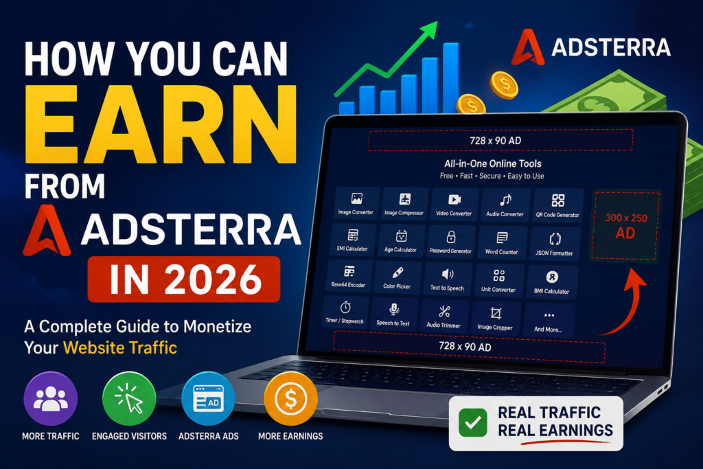 How You Can Earn From Adsterra in 2026